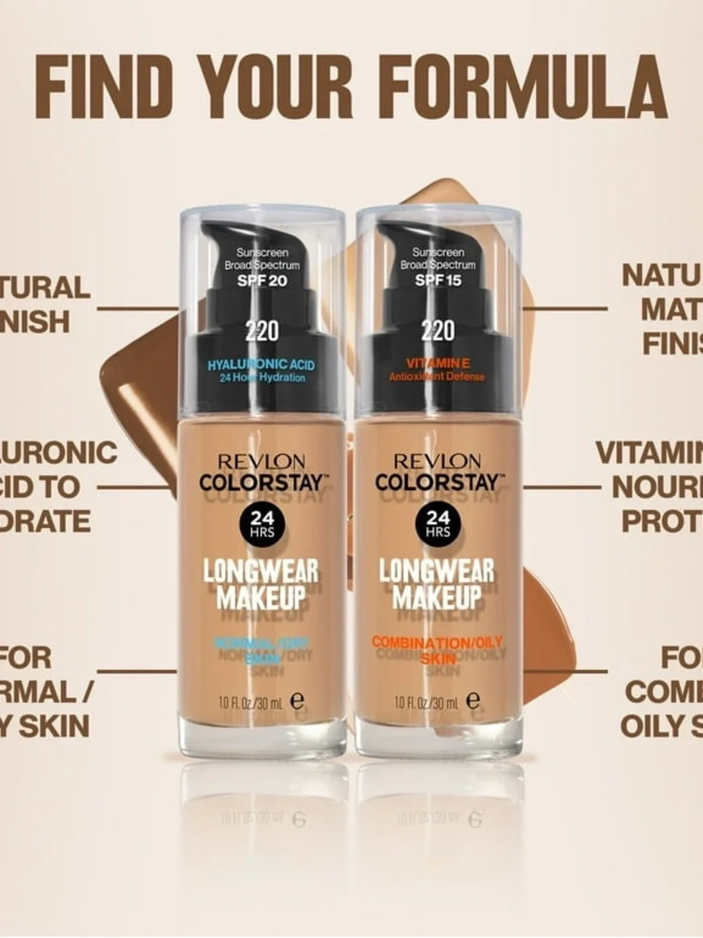 Revlon ColorStay Longwear Makeup Foundation 400 (Warm Tan)
